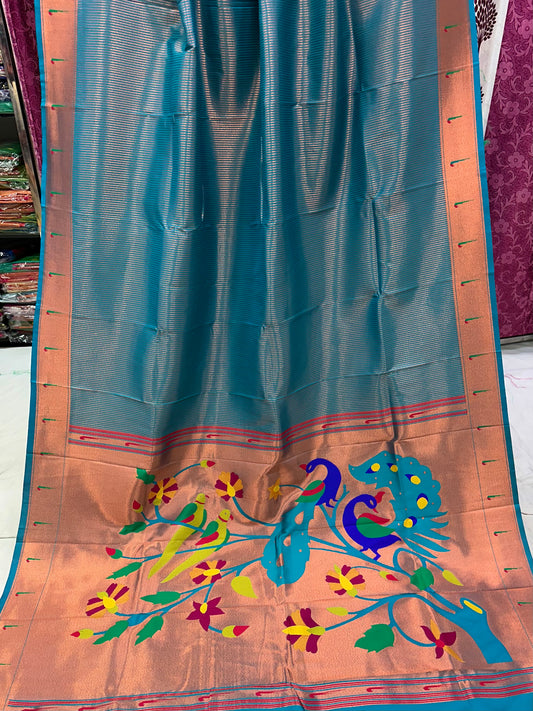 Lining Muniya paithani