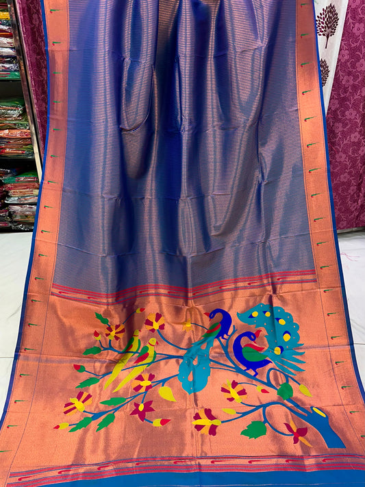 Lining Muniya paithani