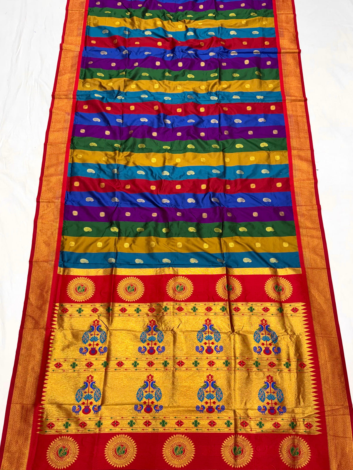 Saptarangi paithani saree