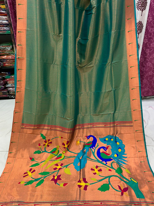 Lining Muniya paithani