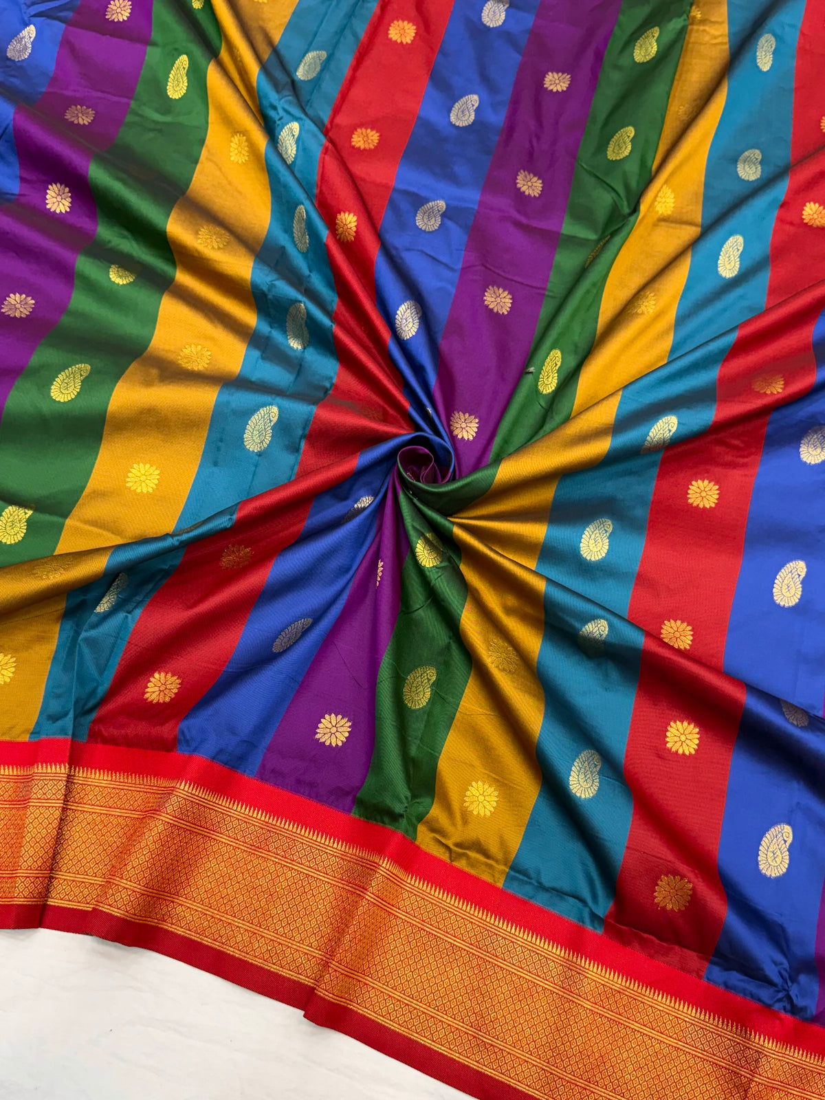 Saptarangi paithani saree