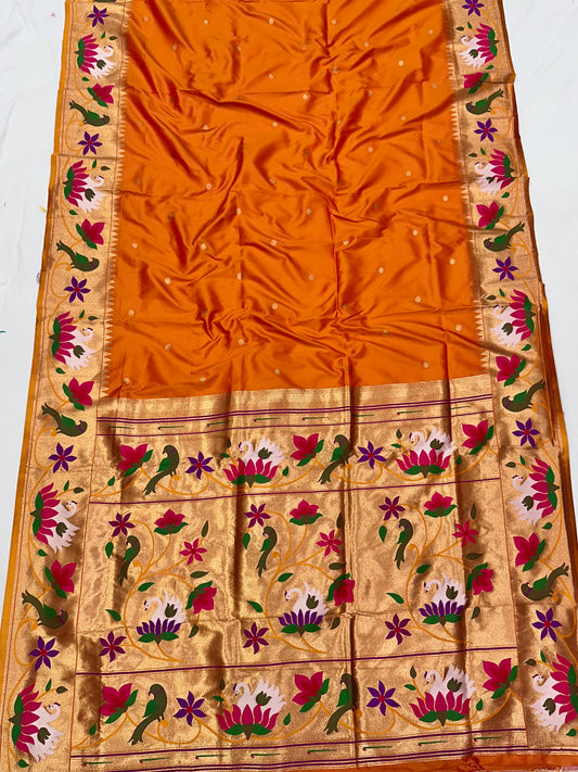 Rajhans paithani saree