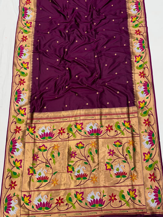 Rajhans paithani saree