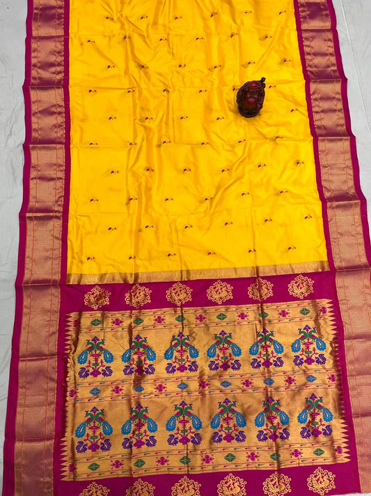Mina Kadiyal Border Paithani Saree