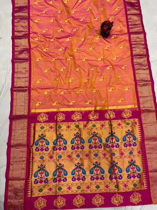 Mina Kadiyal Border Paithani Saree