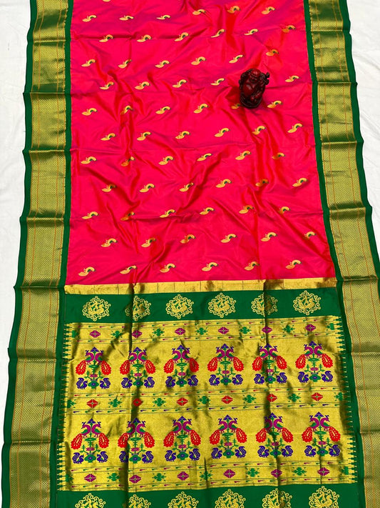 Mina Kadiyal Border Paithani Saree
