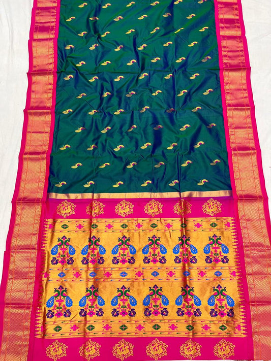Mina Kadiyal Border Paithani Saree