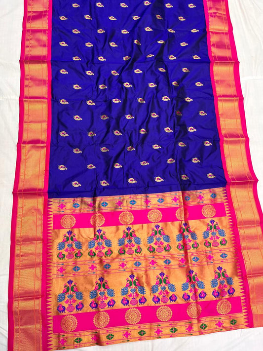 Mina Kadiyal Border Paithani Saree