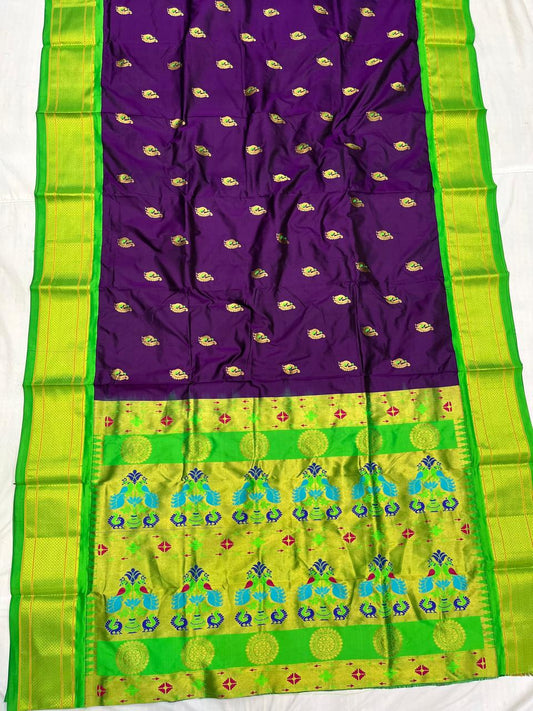 Mina Kadiyal Border Paithani Saree