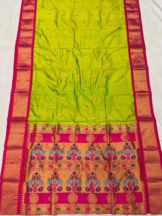 Mina Kadiyal Border Paithani Saree