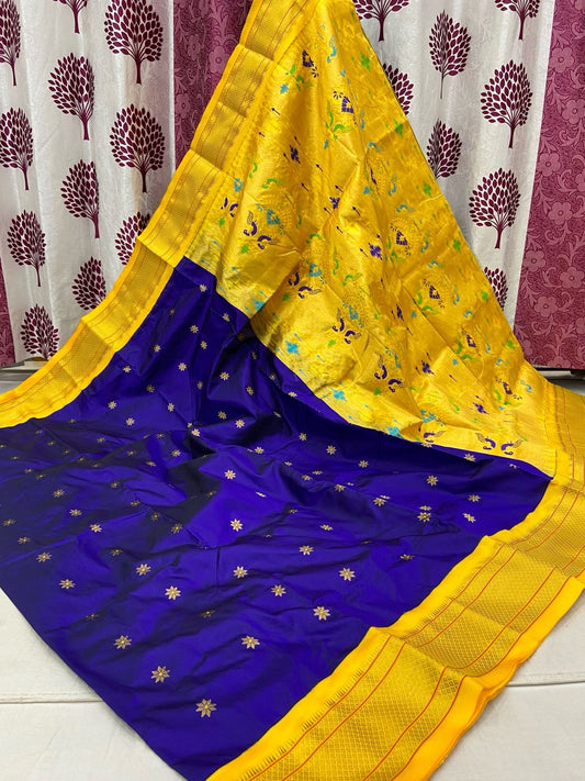 Kadiyal Border Paithani Saree