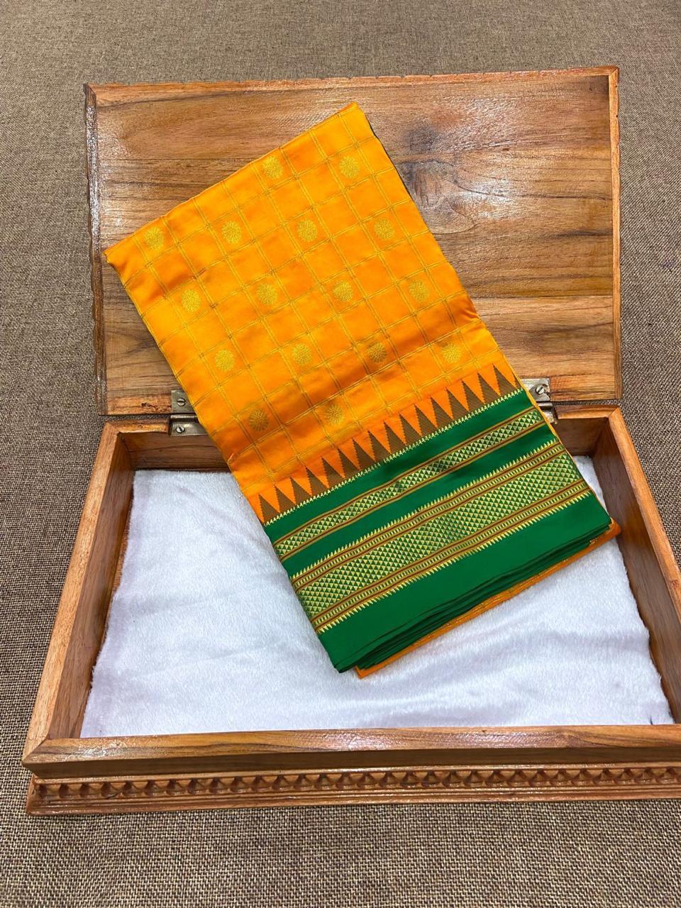 Pure Irkal Checks Saree