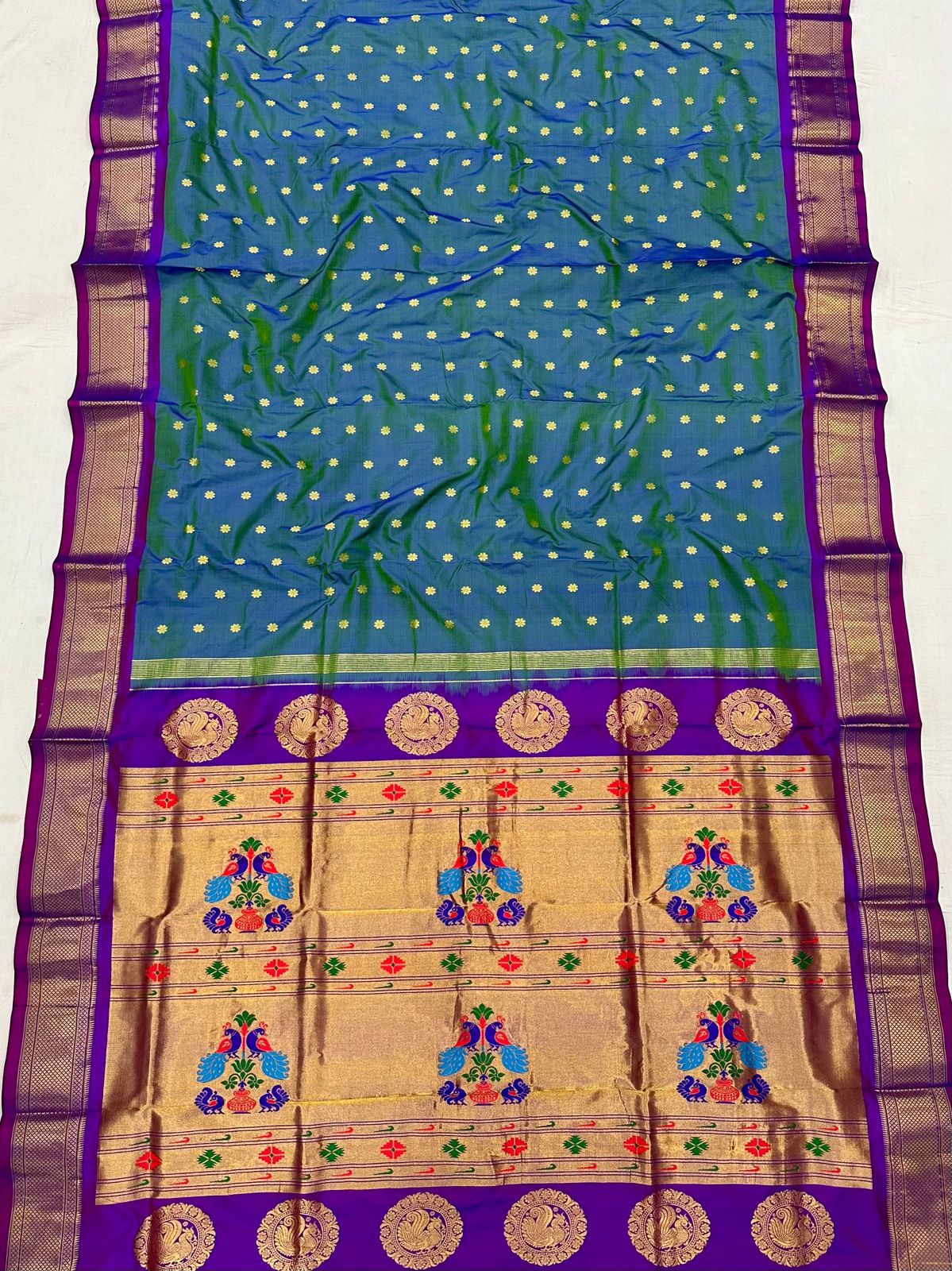 Kalanjali Pure Silk Paithani Saree