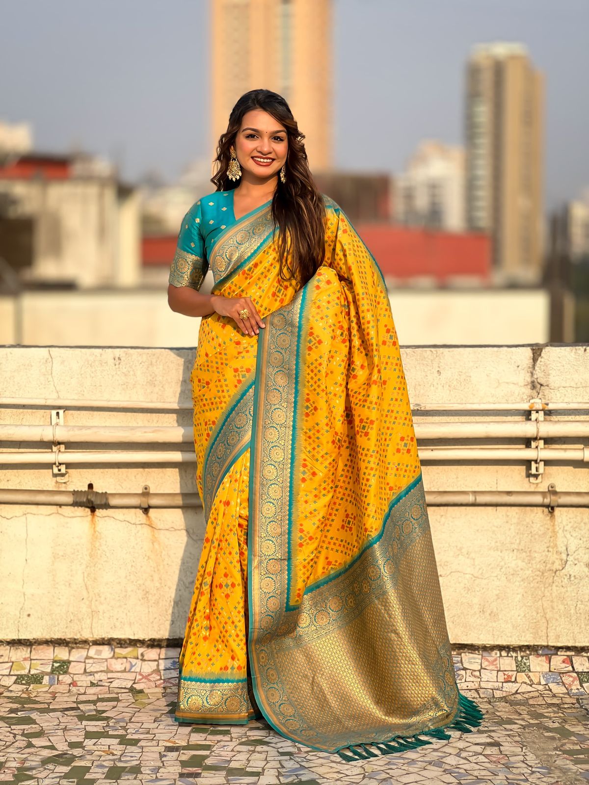 ZARI IKKAT PATOLA SAREES