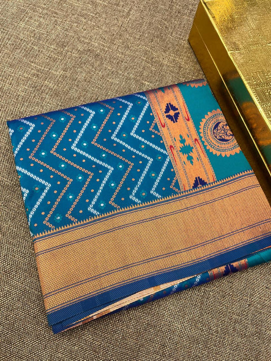 Bandhani Paithani Saree