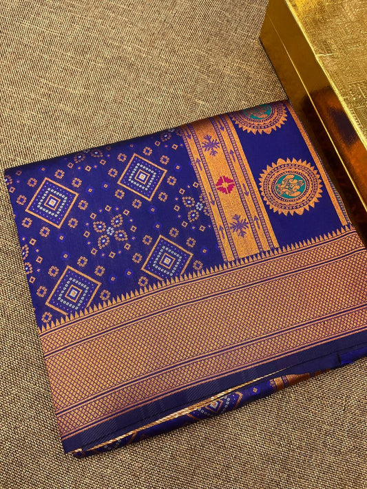 Bandhani Paithani Saree