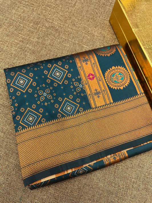 Bandhani Paithani Saree