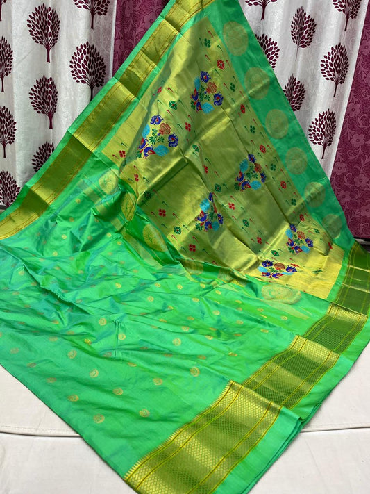 Kalanjali Chandrakor pure silk paithani