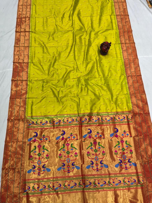Muniya paithani Saree