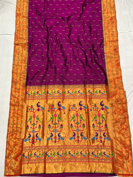 Muniya paithani Saree