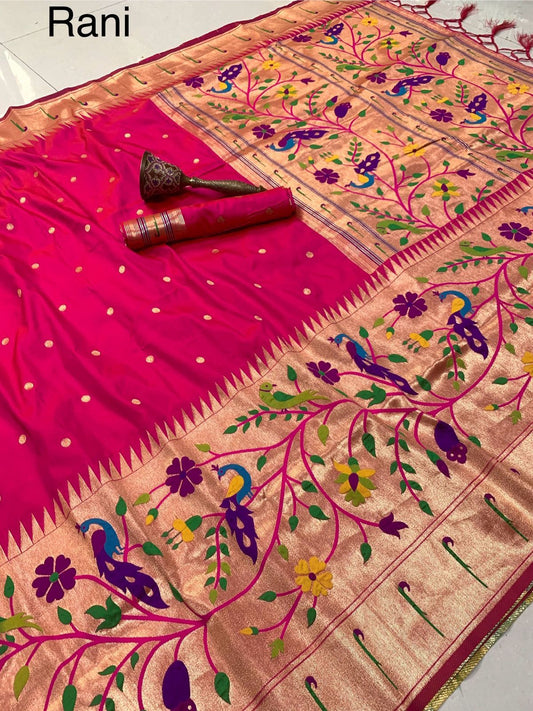Big Border Peacock Paithani