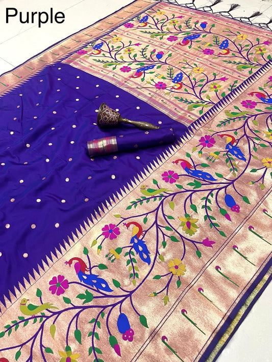 Big Border Peacock Paithani
