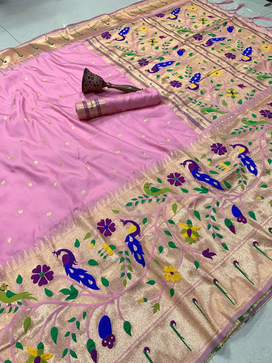 Big Border Peacock Paithani