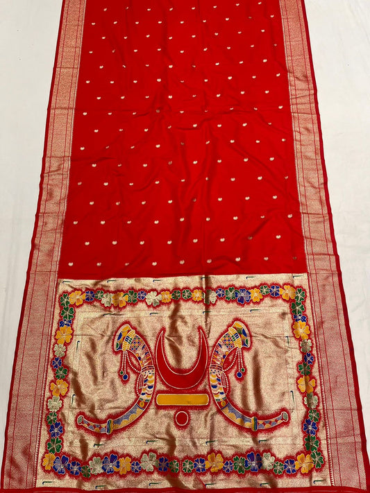 Rajmata Jijau paithani Saree
