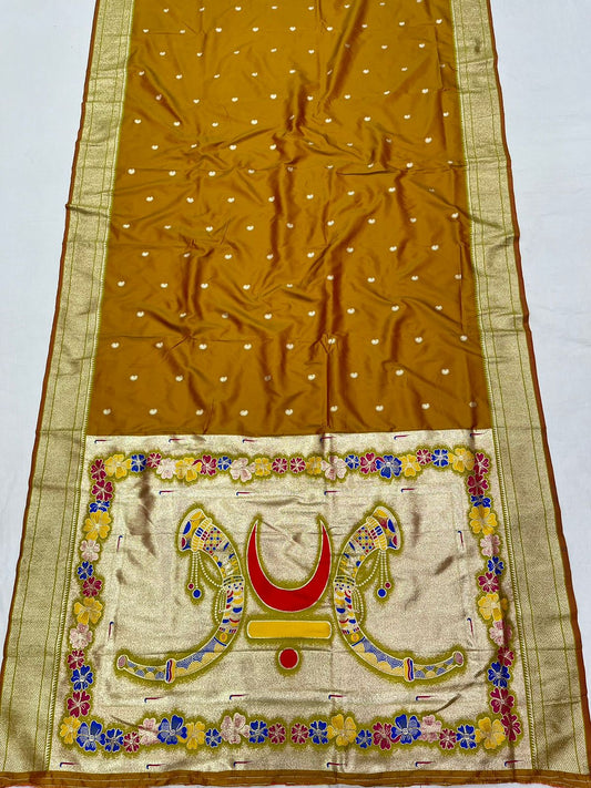 Rajmata Jijau paithani Saree