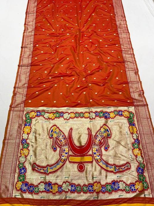 Rajmata Jijau paithani Saree