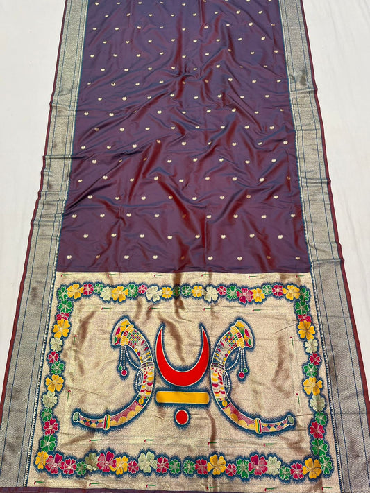 Rajmata Jijau paithani Saree