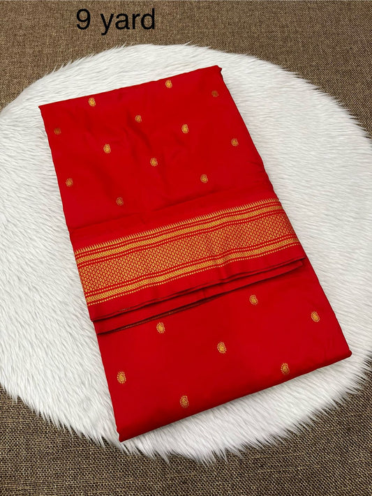 9 yard double pallu saree