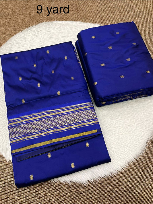 9 yard double pallu saree