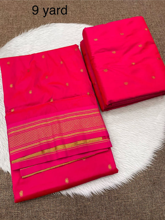 9 yard double pallu saree