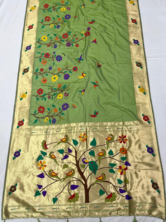 Half Allover Paithani