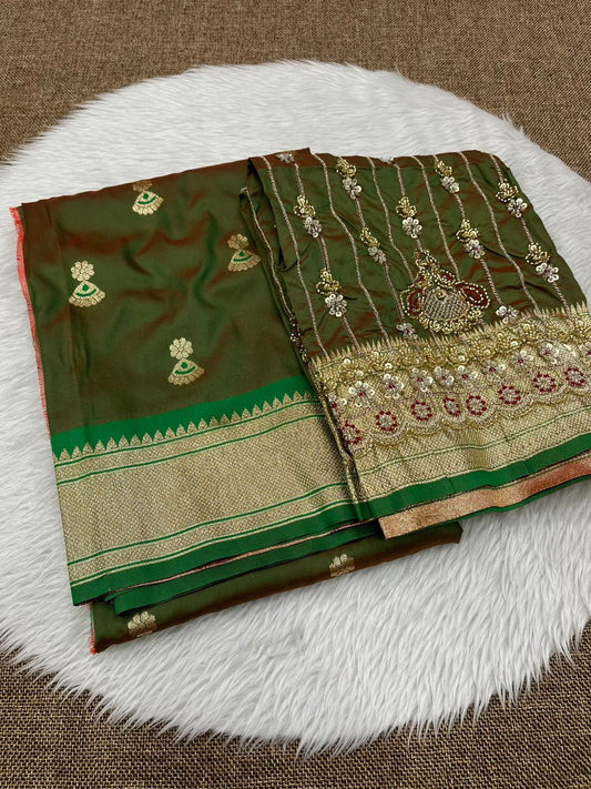 Zumka Design Work Saree