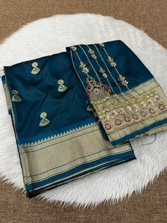 Zumka Design Work Saree
