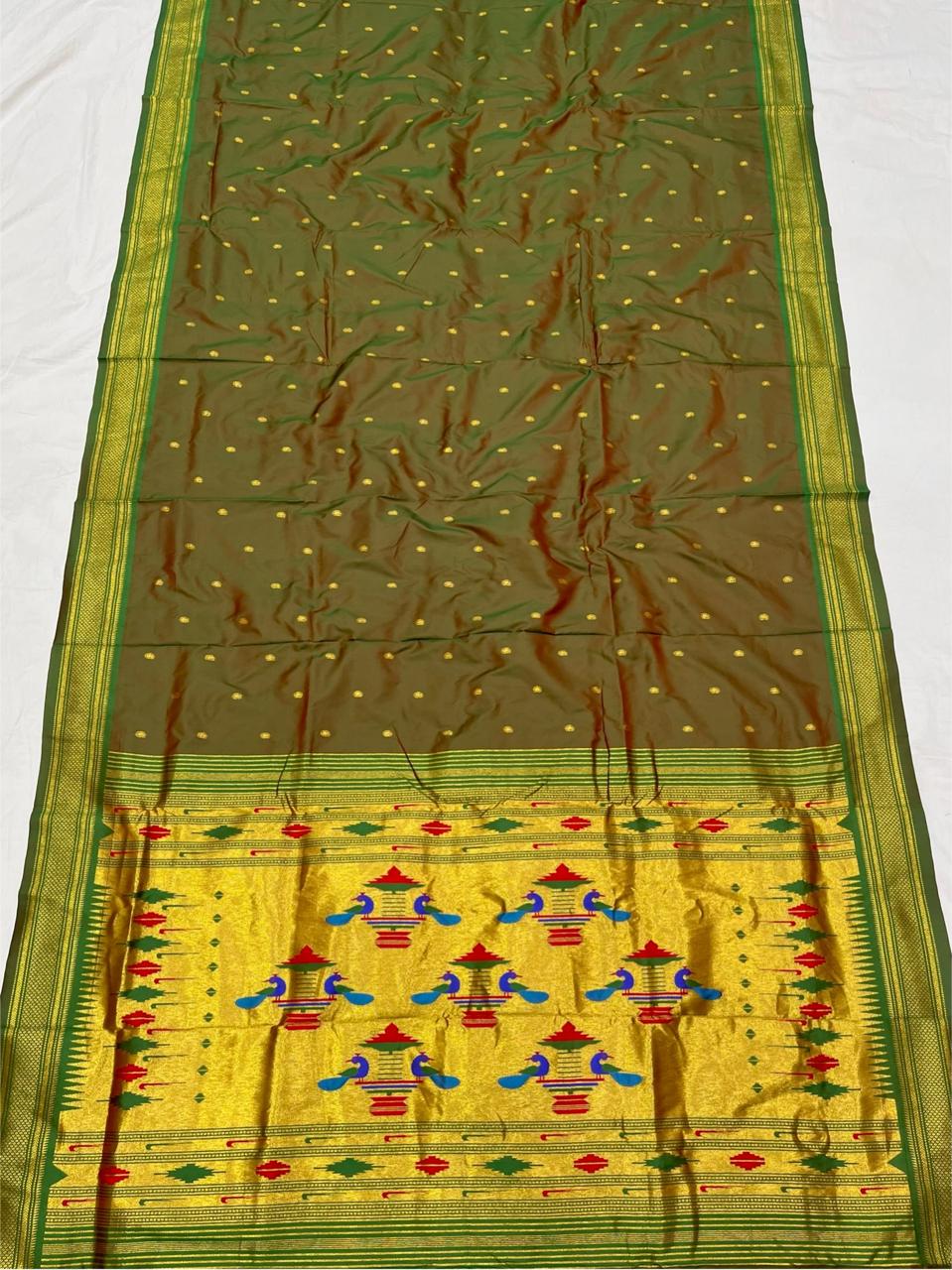Double Pallu Saree Soft Silk
