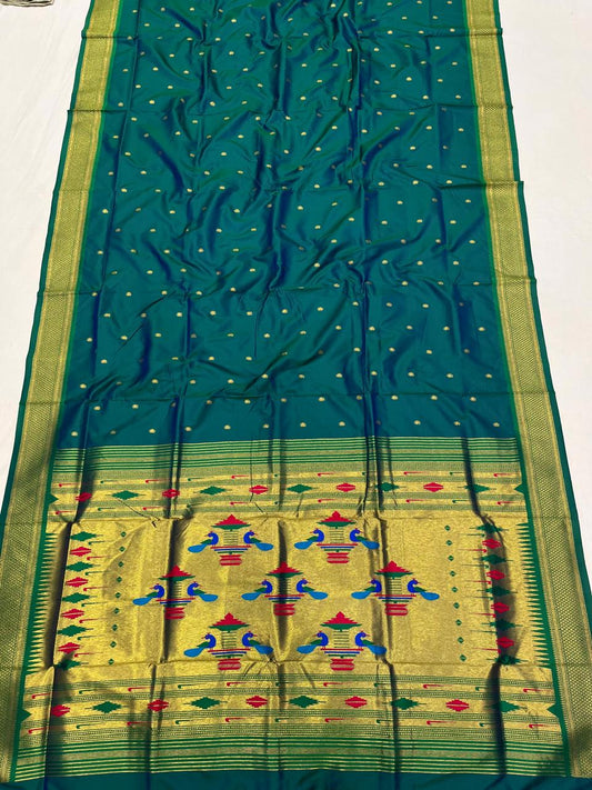 Double Pallu Saree Soft Silk