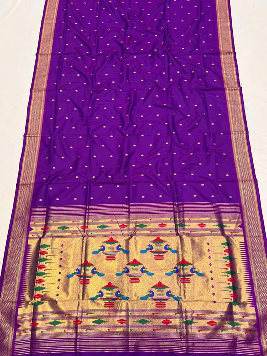 Double Pallu Saree Soft Silk