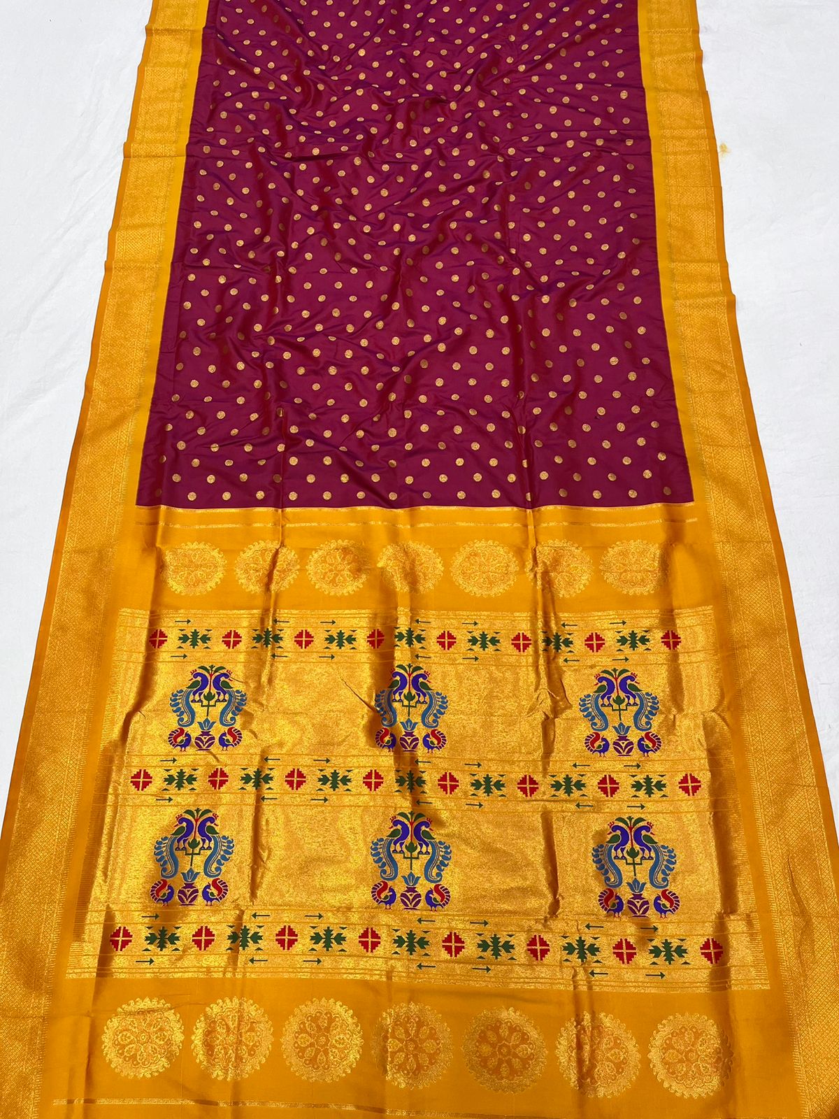 Maharani Paithani Saree Soft Silk