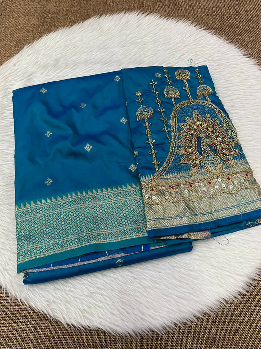 Kalanjali paithani work blouse 1450/-