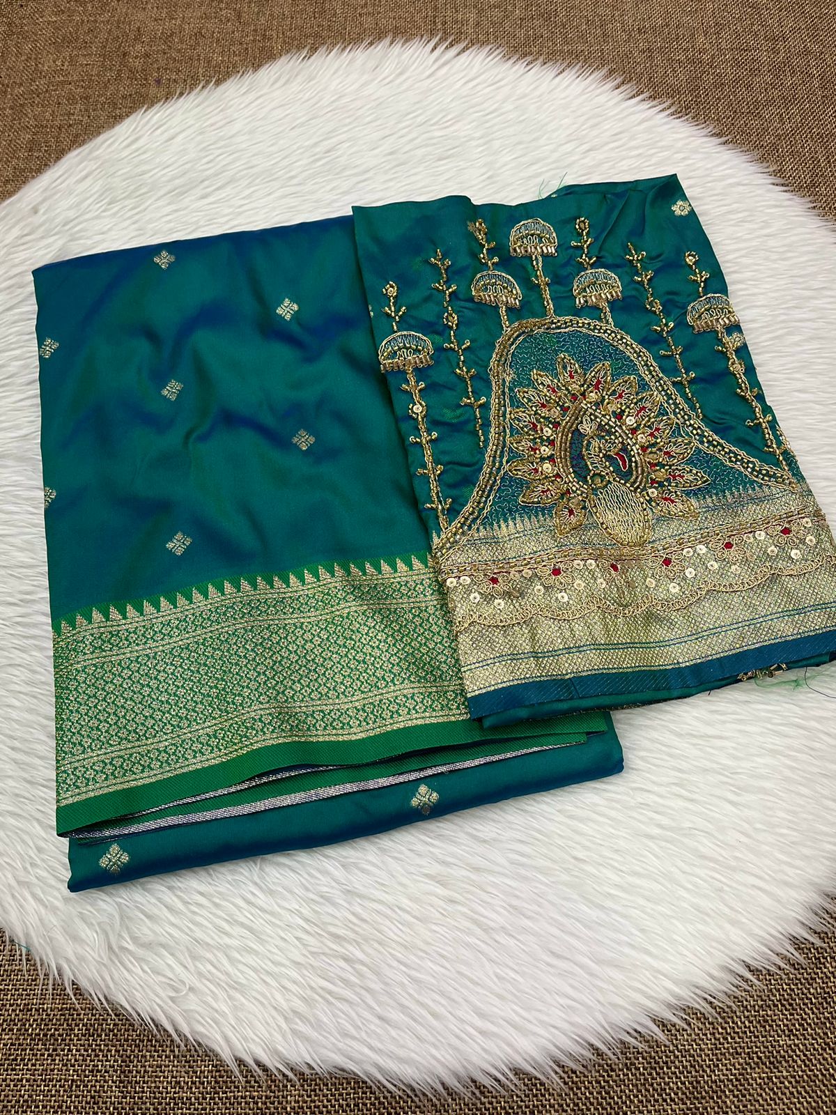 Kalanjali paithani work blouse 1450/-