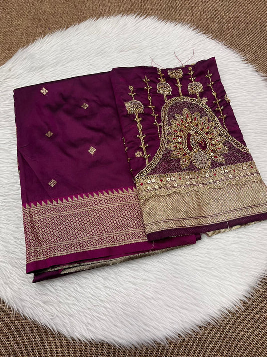 Kalanjali paithani work blouse 1450/-