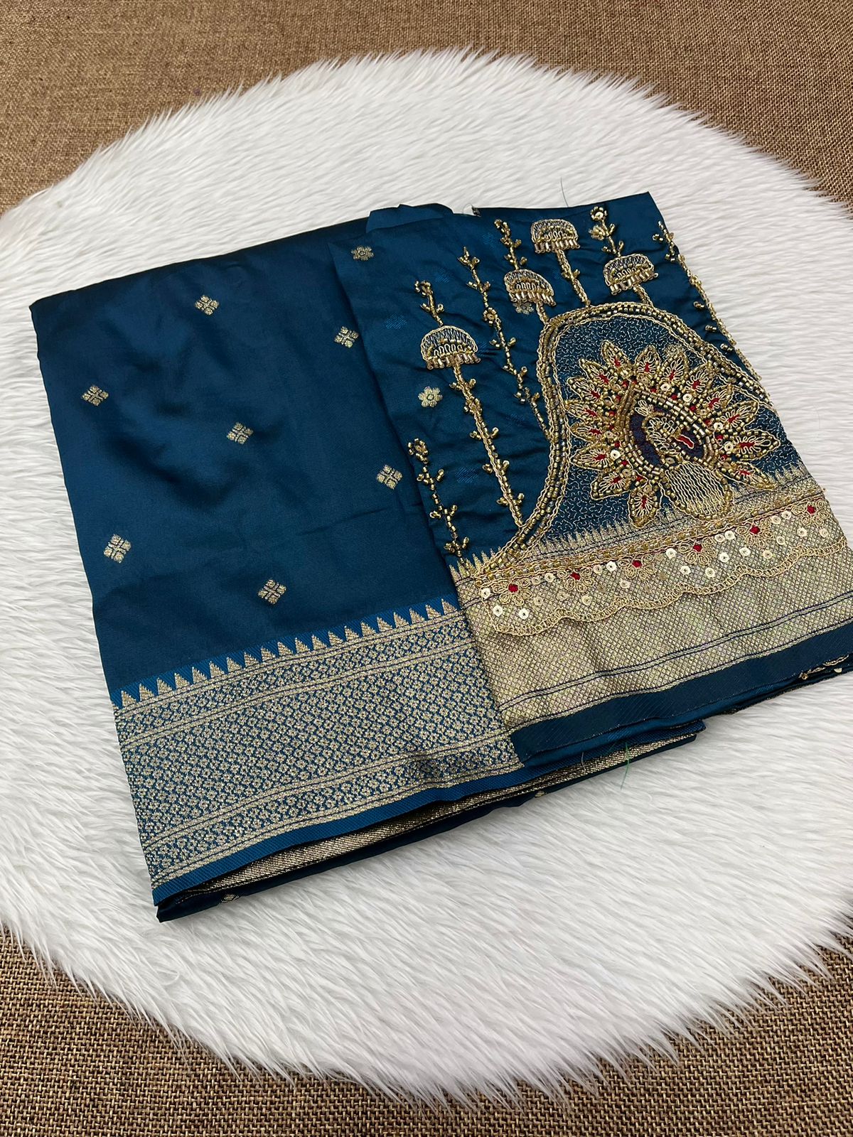 Kalanjali paithani work blouse 1450/-