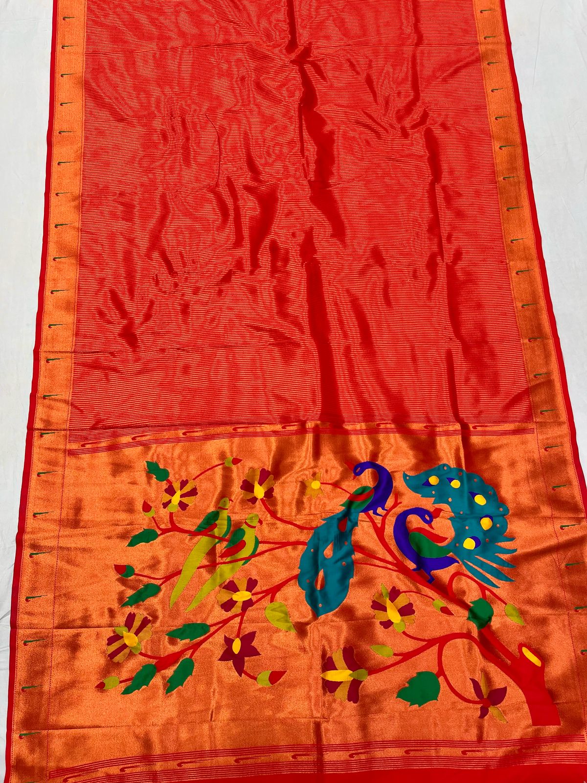 Lining Muniya Paithani Saree