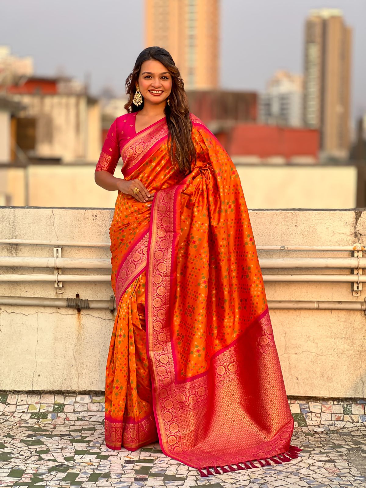ZARI IKKAT PATOLA SAREES
