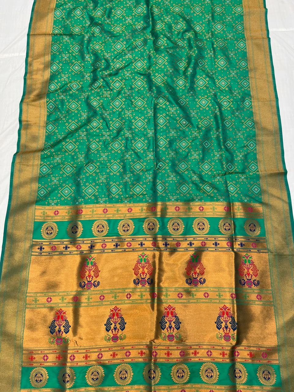 Bandhani Paithani Saree