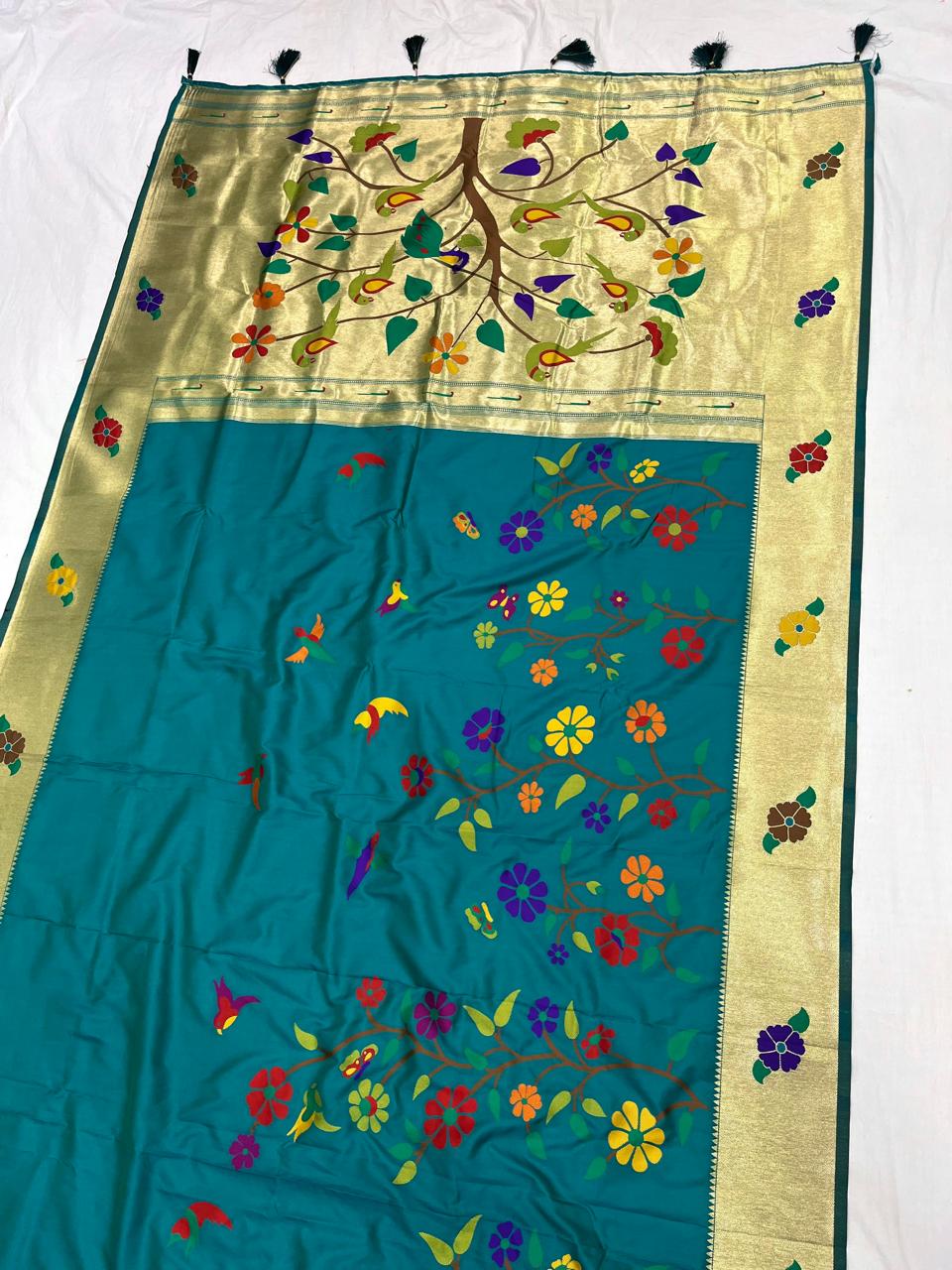 Half Allover Paithani