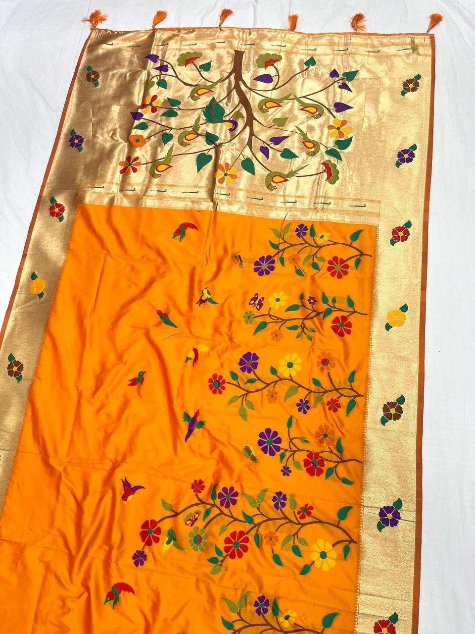 Half Allover Paithani